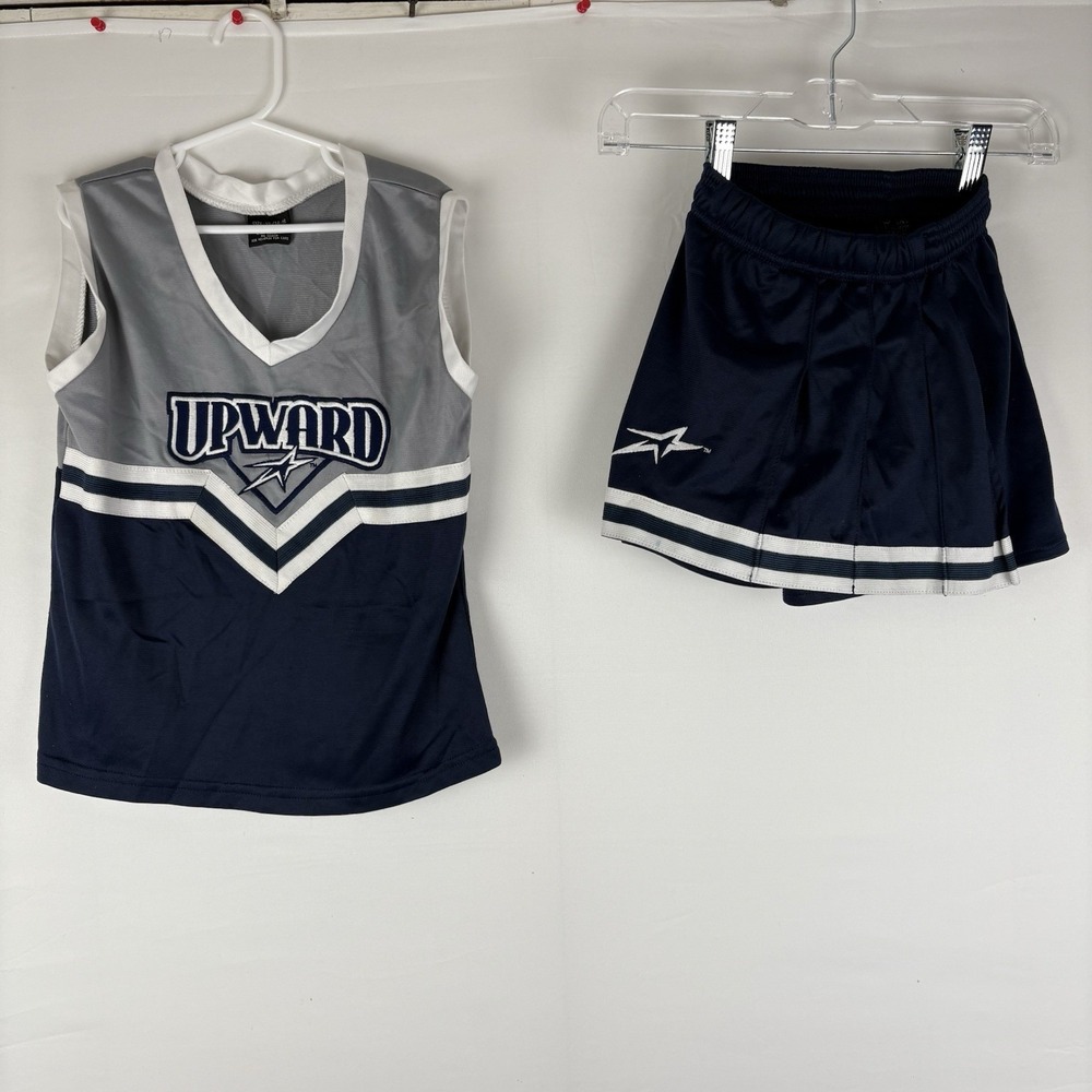 Vintage Y2K Upward Youth Cheer 2pc Outfit Tank Skirt Skort 90s Sports 00s